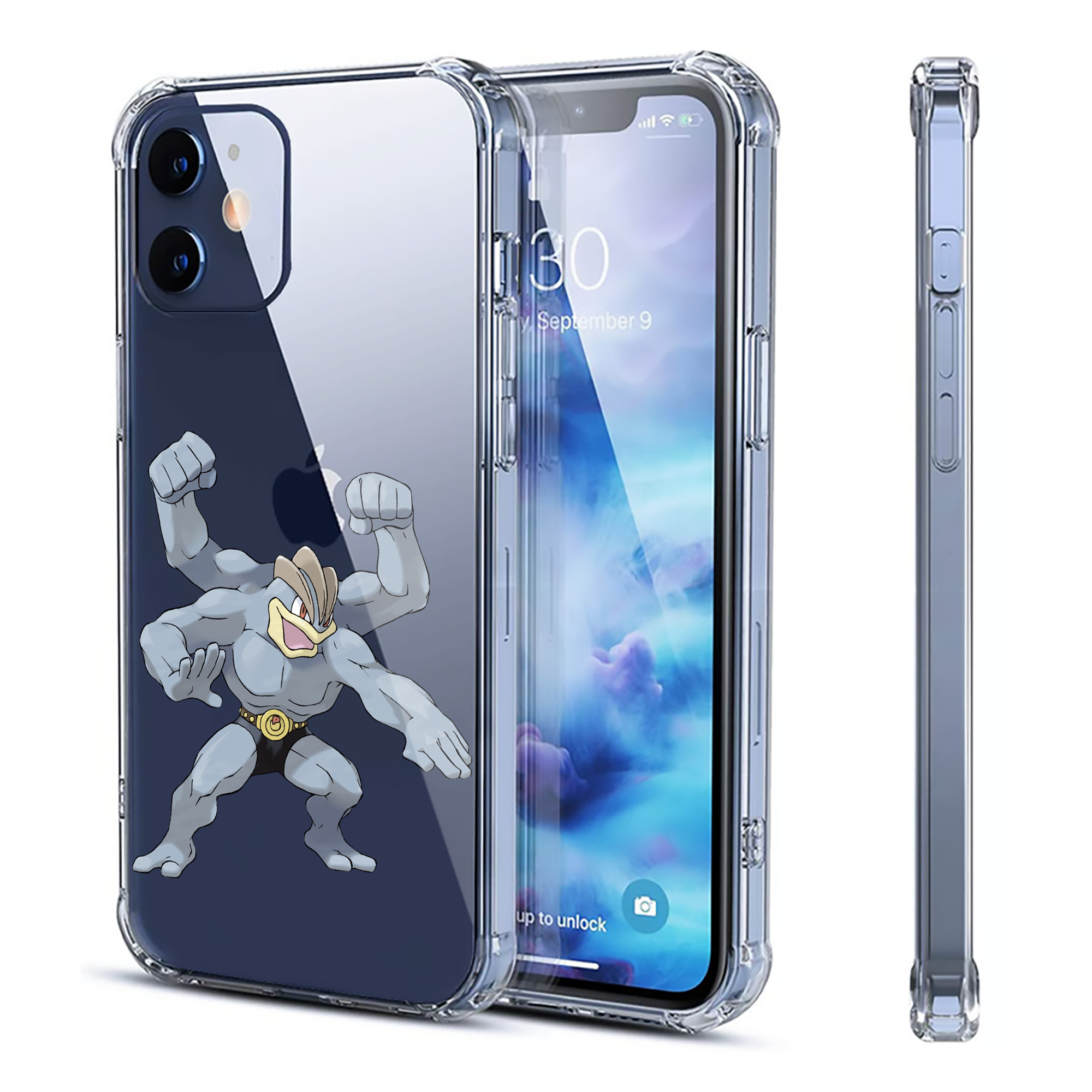 （画像用） ポケットモンスター Pokémon 【iPhone 12シリーズ対応】透明スマホケース（クリアソフトケース）